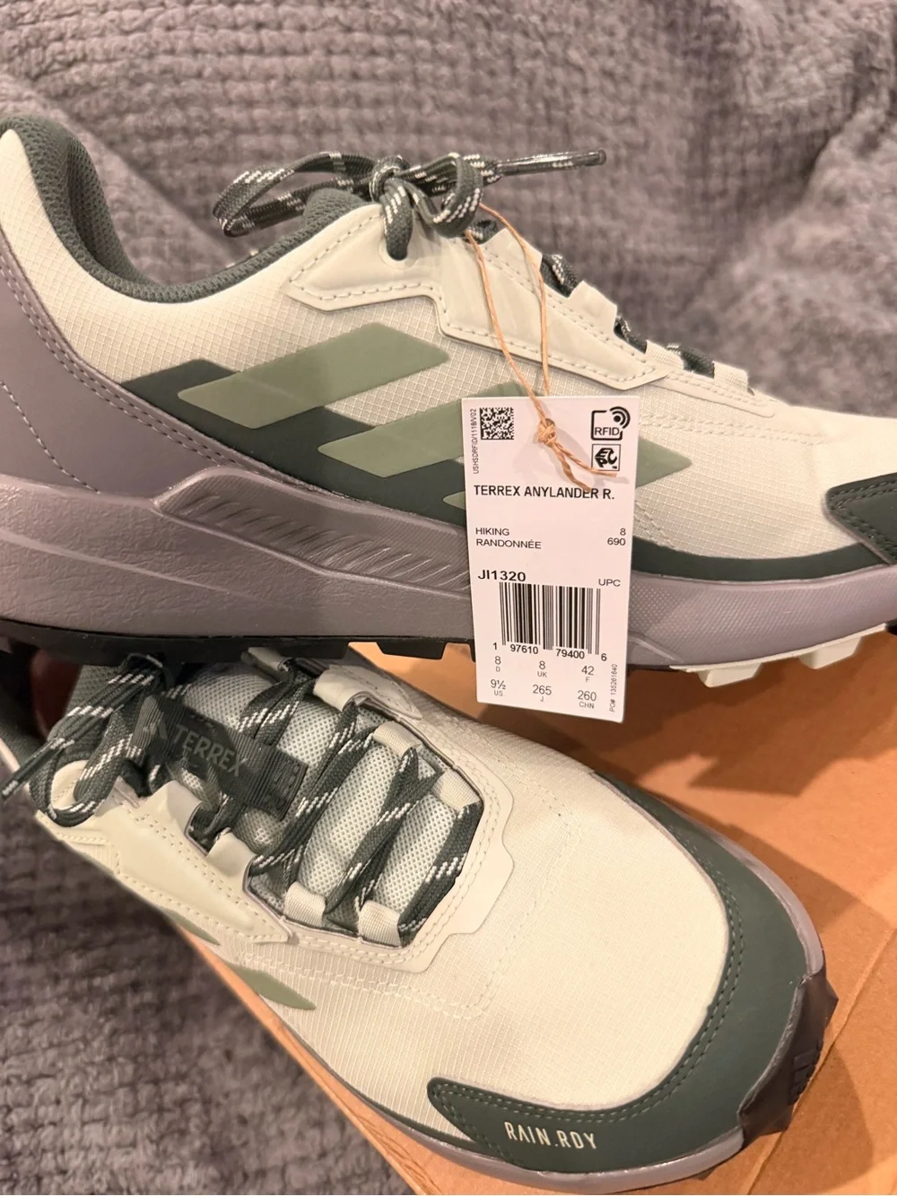 adidas Terrex Trail Sneakers - Light Gray & Sage